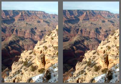 Stereo Photo - Grand Canyon View D - Parallel viewing method