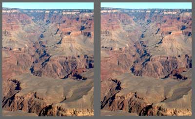 Stereo Photo - Grand Canyon View A - Parallel viewing method