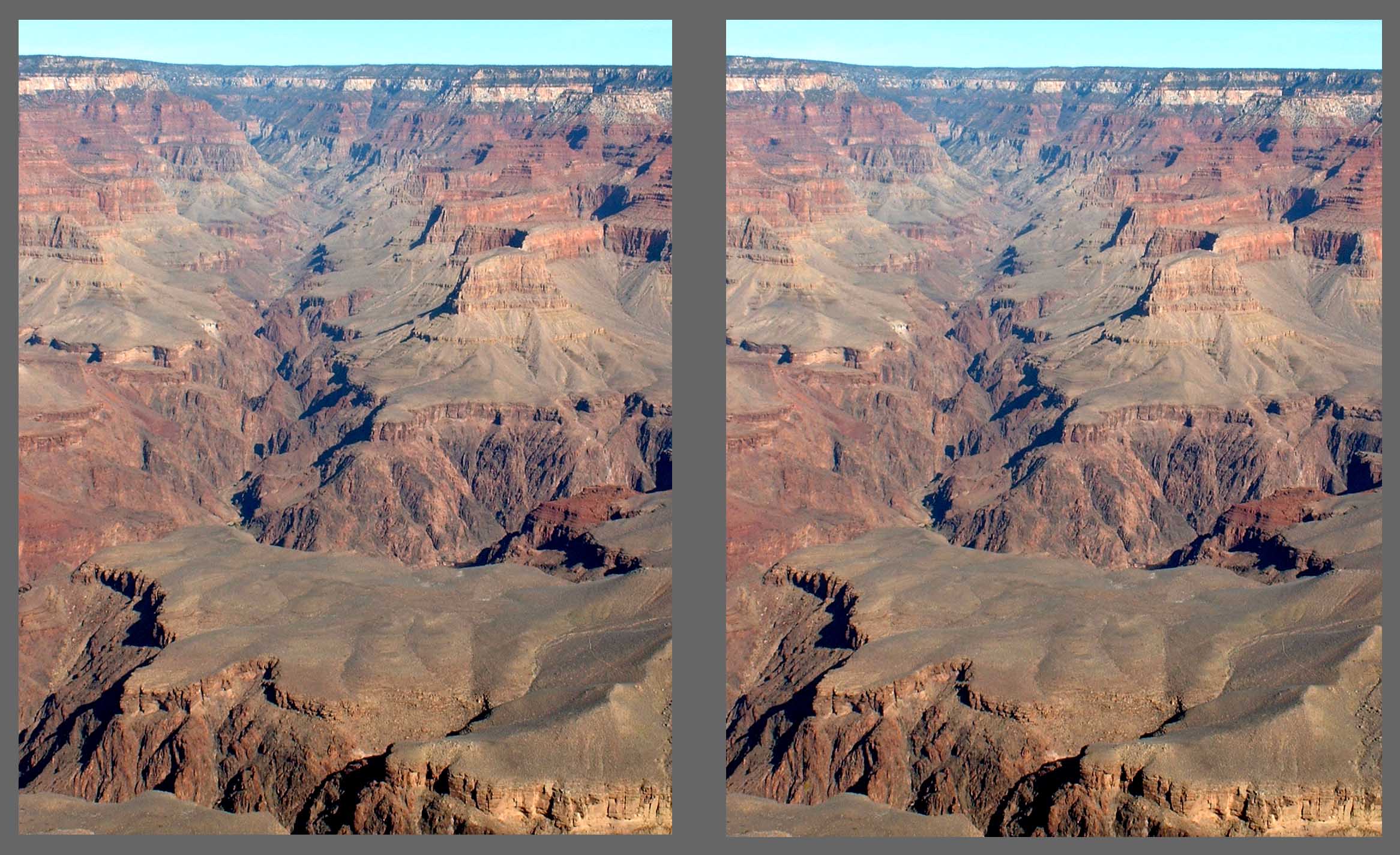 Stereo Photo - Grand Canyon View A - Cross-eyed viewing method