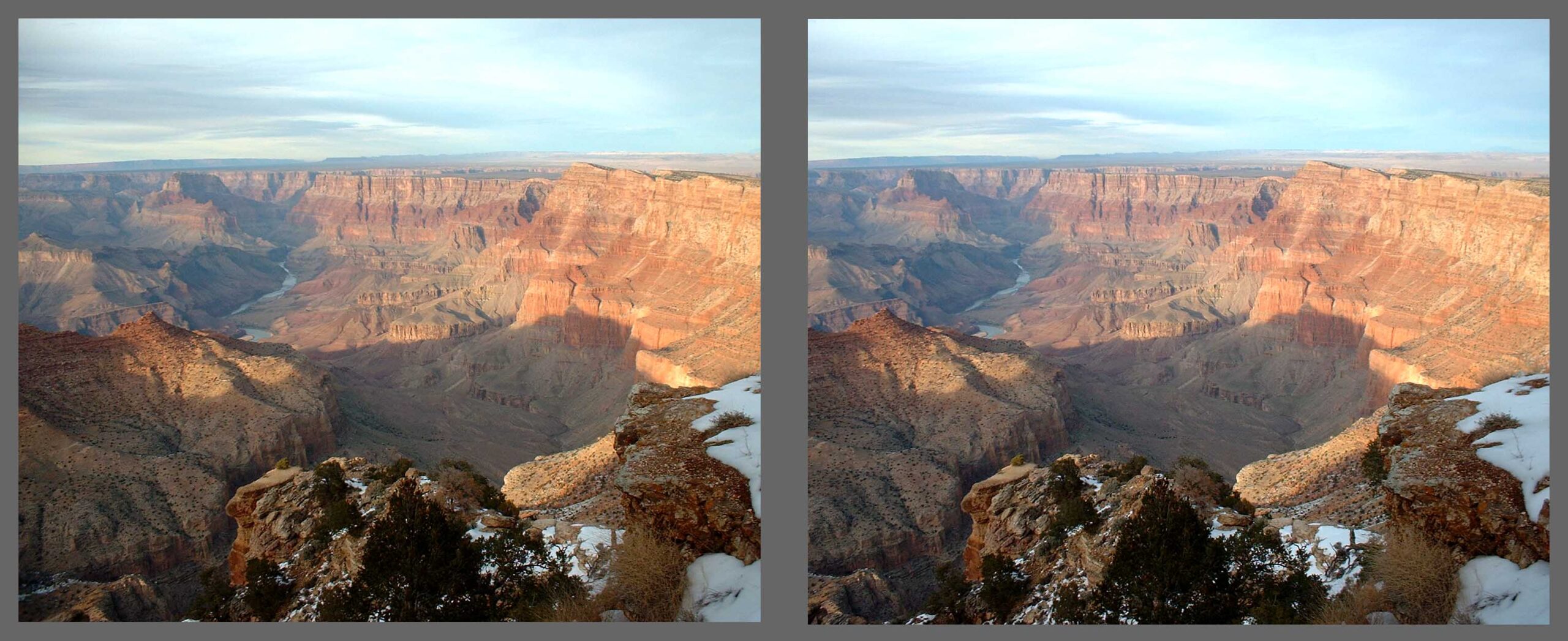 Stereo Photo - Grand Canyon View F - Cross-eyed viewing method